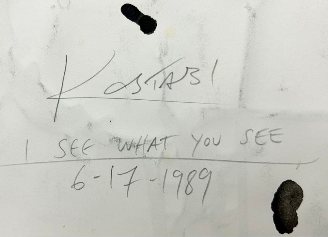 貴重一点物マークコスタビ MARK KOSTABI 直筆デッサン1989①