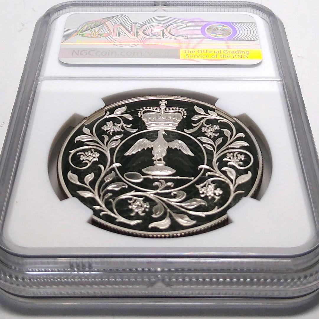 1977 シルバー ジュビリー 25ペンス プルーフ銀貨 NGC PF69UC 1977