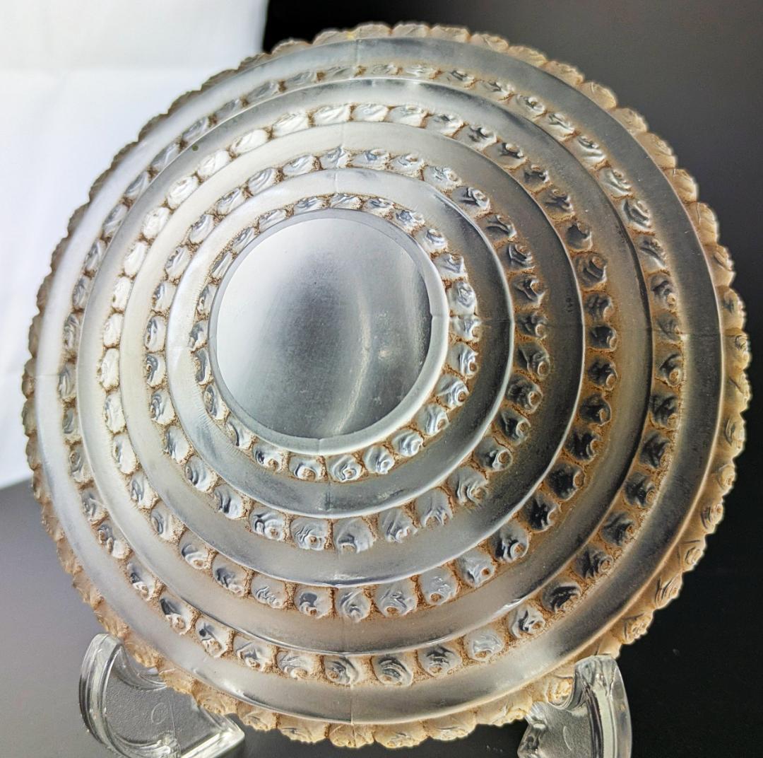 ☆生命の神秘☆ルネ ラリック アンファン希少な茶パチネ蓋物神秘の子供