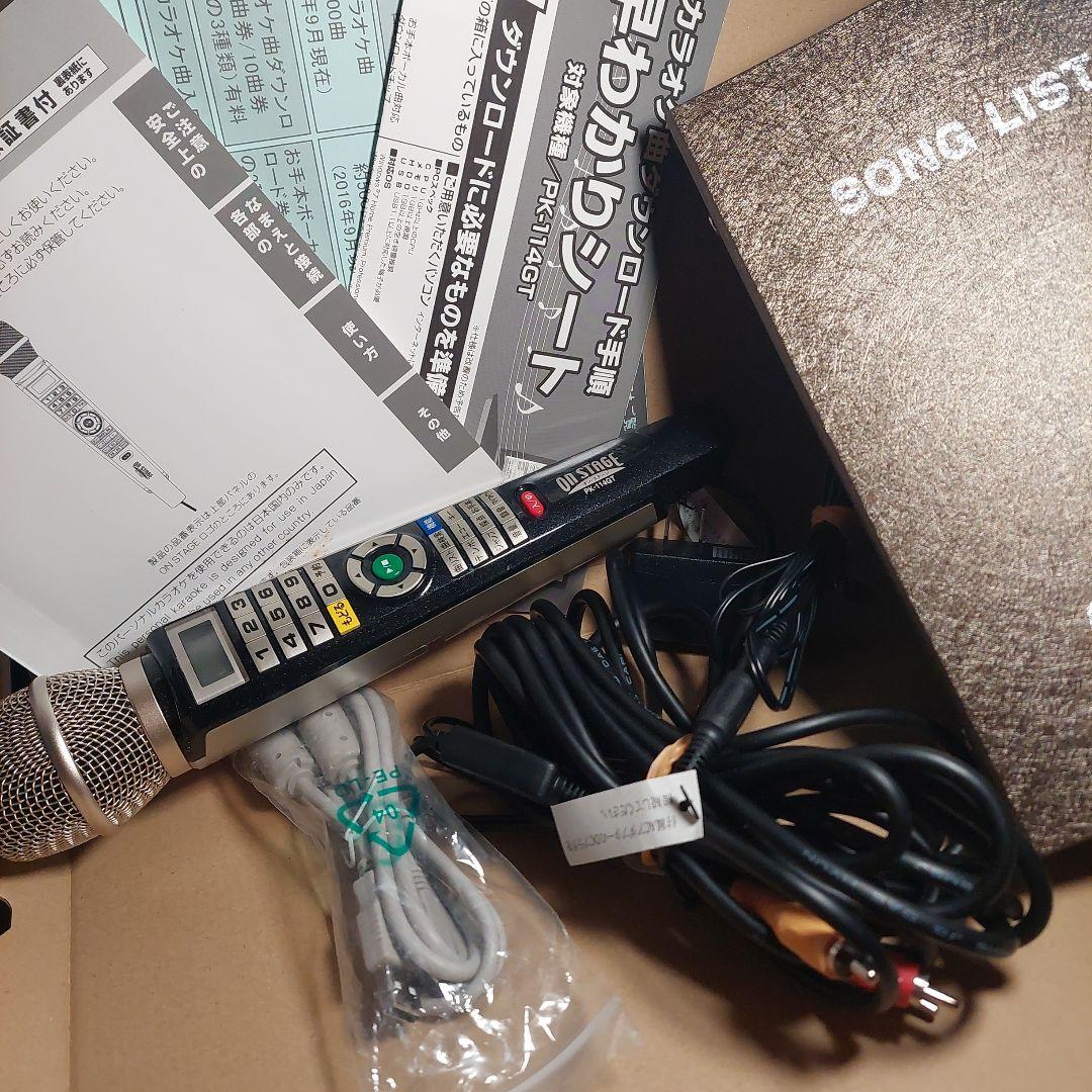 ON STAGE オンステージ PK-114GT パーソナルカラオケ マイク