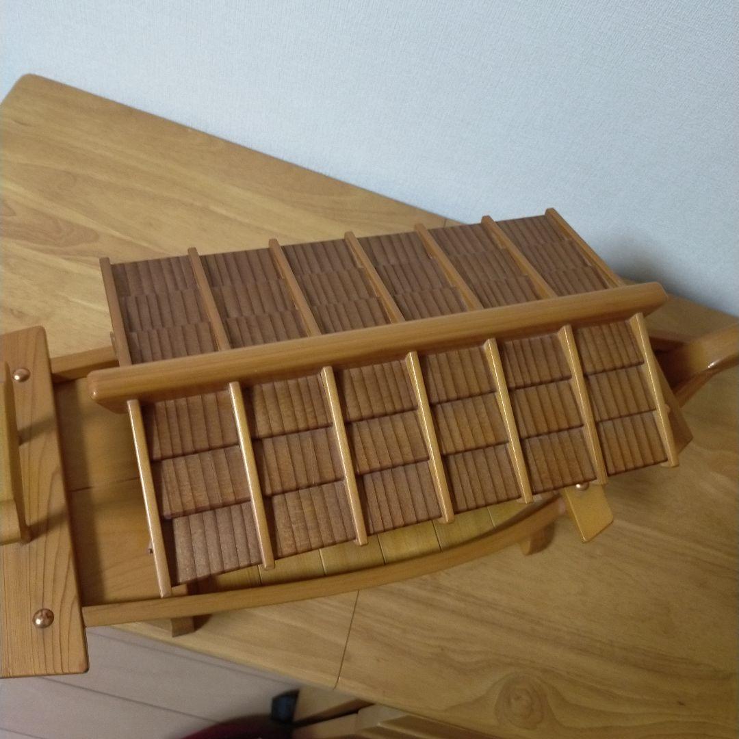 美品】屋形船 木工職人 手仕事 木工細工 舟盛り