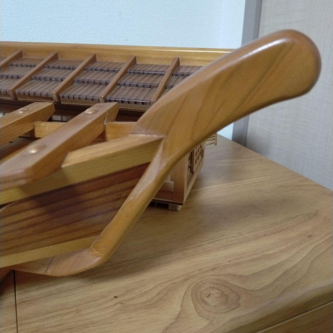 美品】屋形船 木工職人 手仕事 木工細工 舟盛り