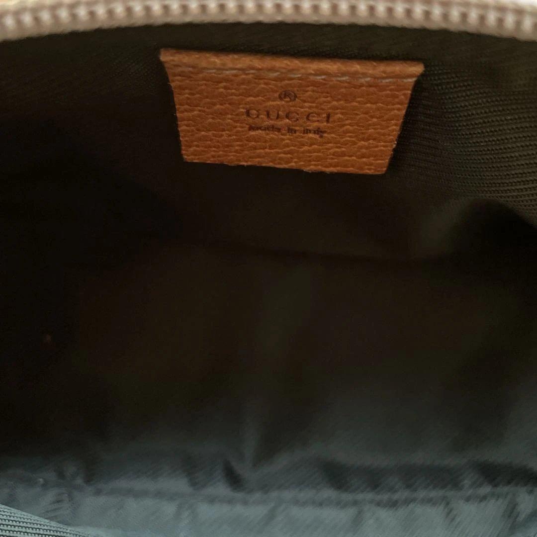 【美品】GUCCI ミニハンドバッグ　アクセサリーポーチ　GG柄　レザー