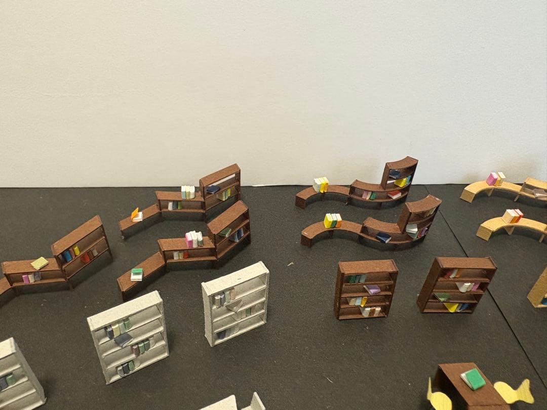 建築模型添景 1/100 スタディスペースセット