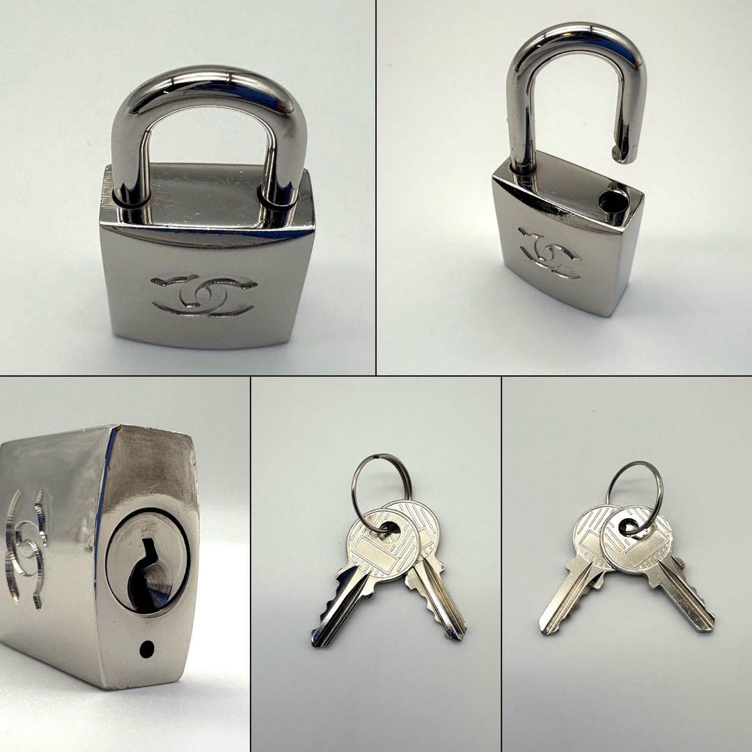 CHANEL シャネル カデナ 南京錠 ココマーク シルバー 鍵2本付き