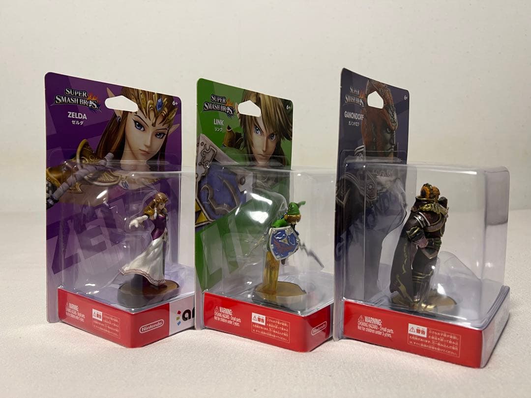 新品未開封】ゼルダの伝説 スマブラ amiibo3点セット販売