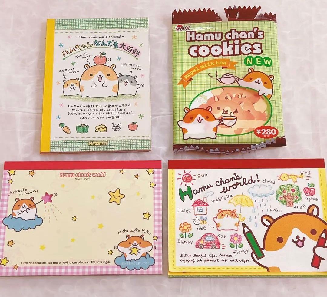 クラックス 平成レトロ ハムちゃんなんでも大百科 メモ帳 シール付き