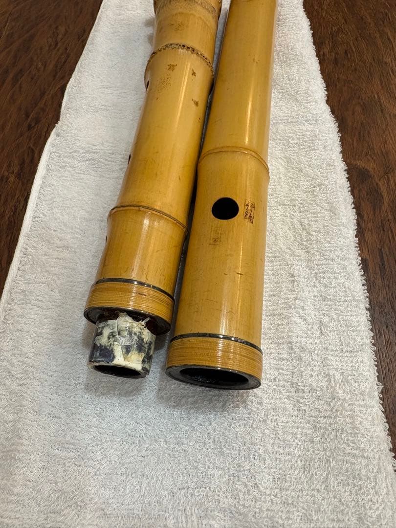 尺八 竹治 銀三線 竹製 琴古流 約51,5cm 楽器・機材