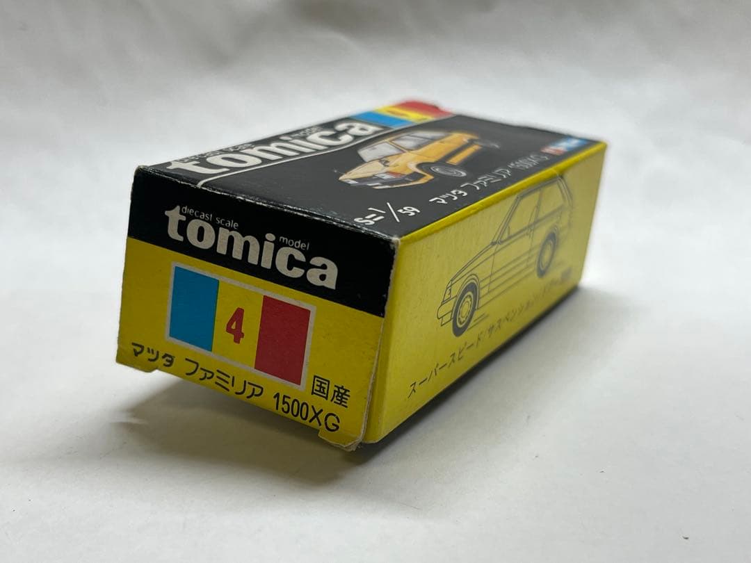 トミカ 黒箱 マツダ ファミリア 「バケーションセット」 日本製 当時物 美品