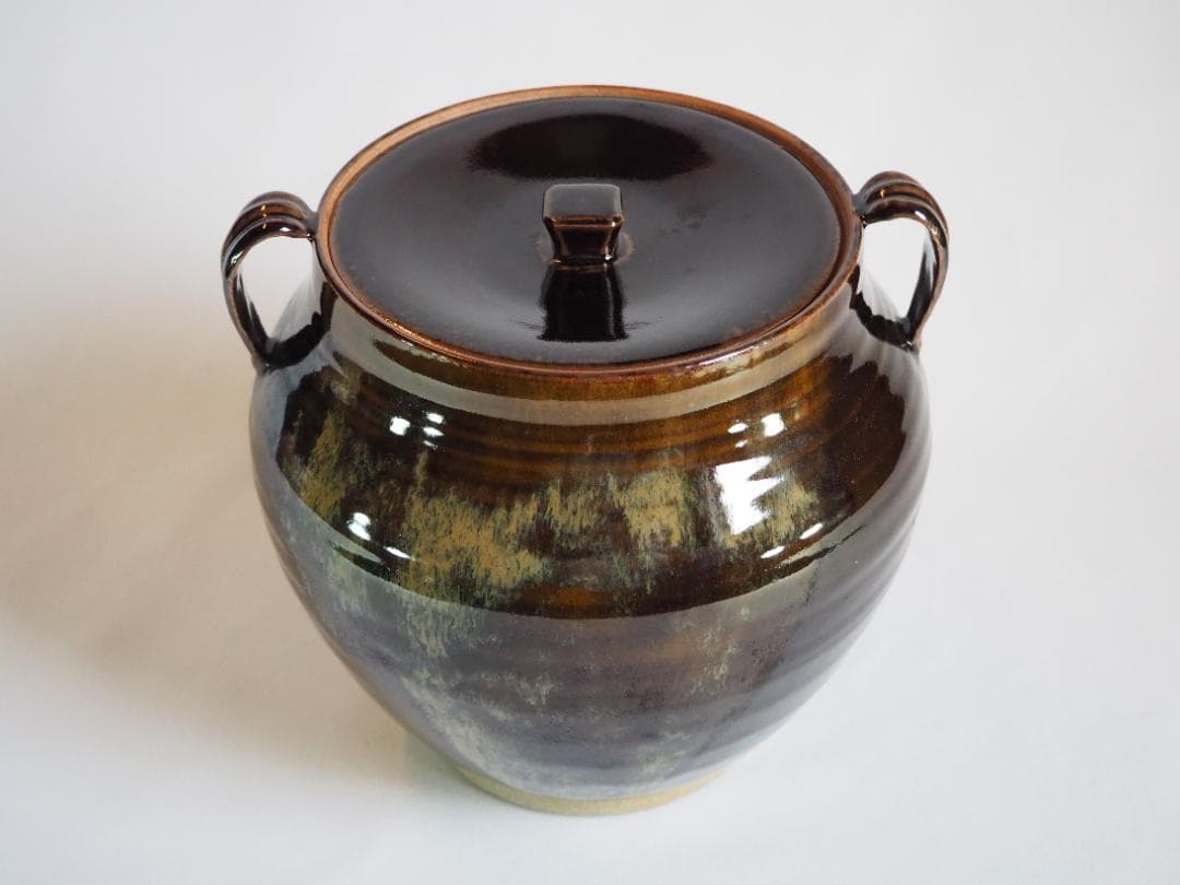 裏千家14世淡々斎宗室御書付『膳所焼笹耳水指』陽炎園