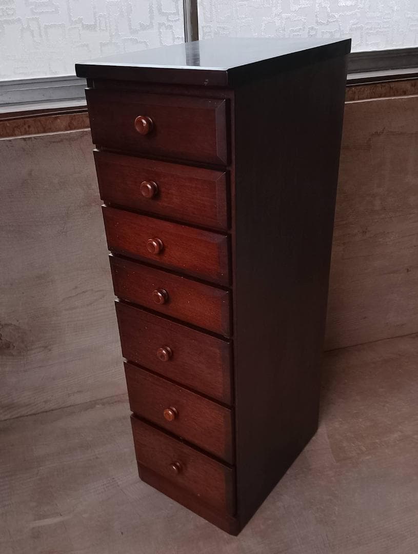 日本民芸 7段チェスト 小箪笥 古家具 和家具 小引き出し アンティーク