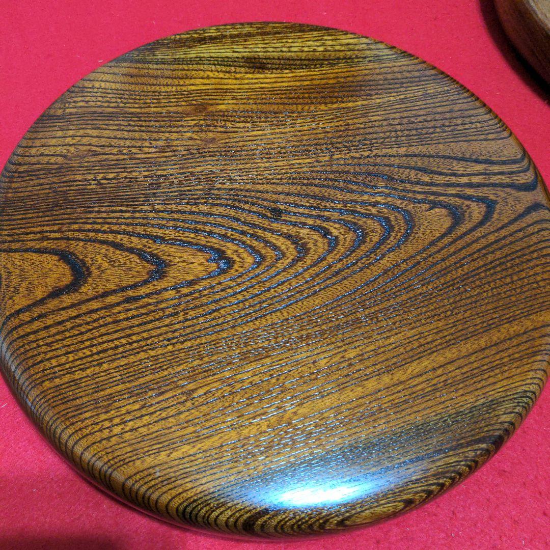 欅　くり抜き　丸盆　２個セット