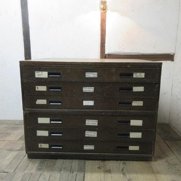 イギリス アンティーク 家具 アーキテクト チェスト 製図 図面入れ