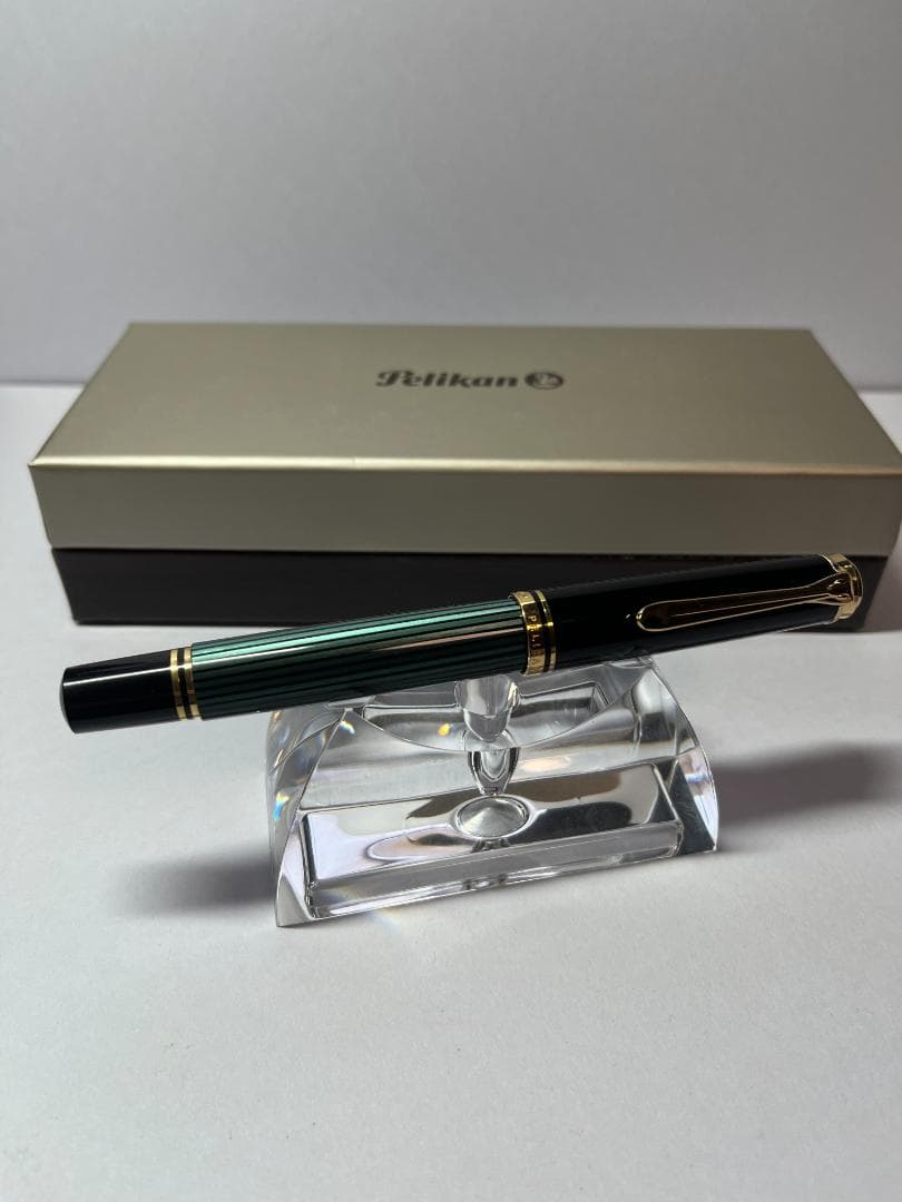 ペリカン スーベレーン R600 ローラーボール 緑縞 - メルカリ