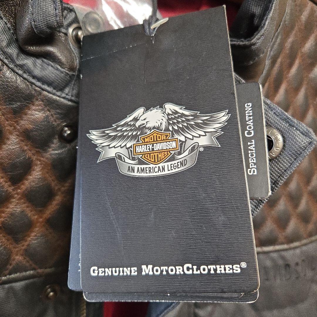 再値下中ハーレー純正 未使用品 ジャケット レザーアクセント