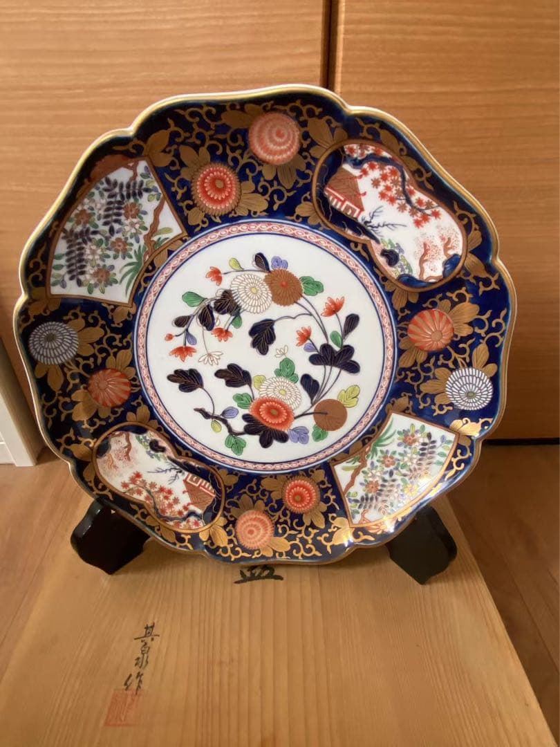 有田焼 其泉窯琳派古伊万里 盛皿 飾皿 箱付 新品未使用