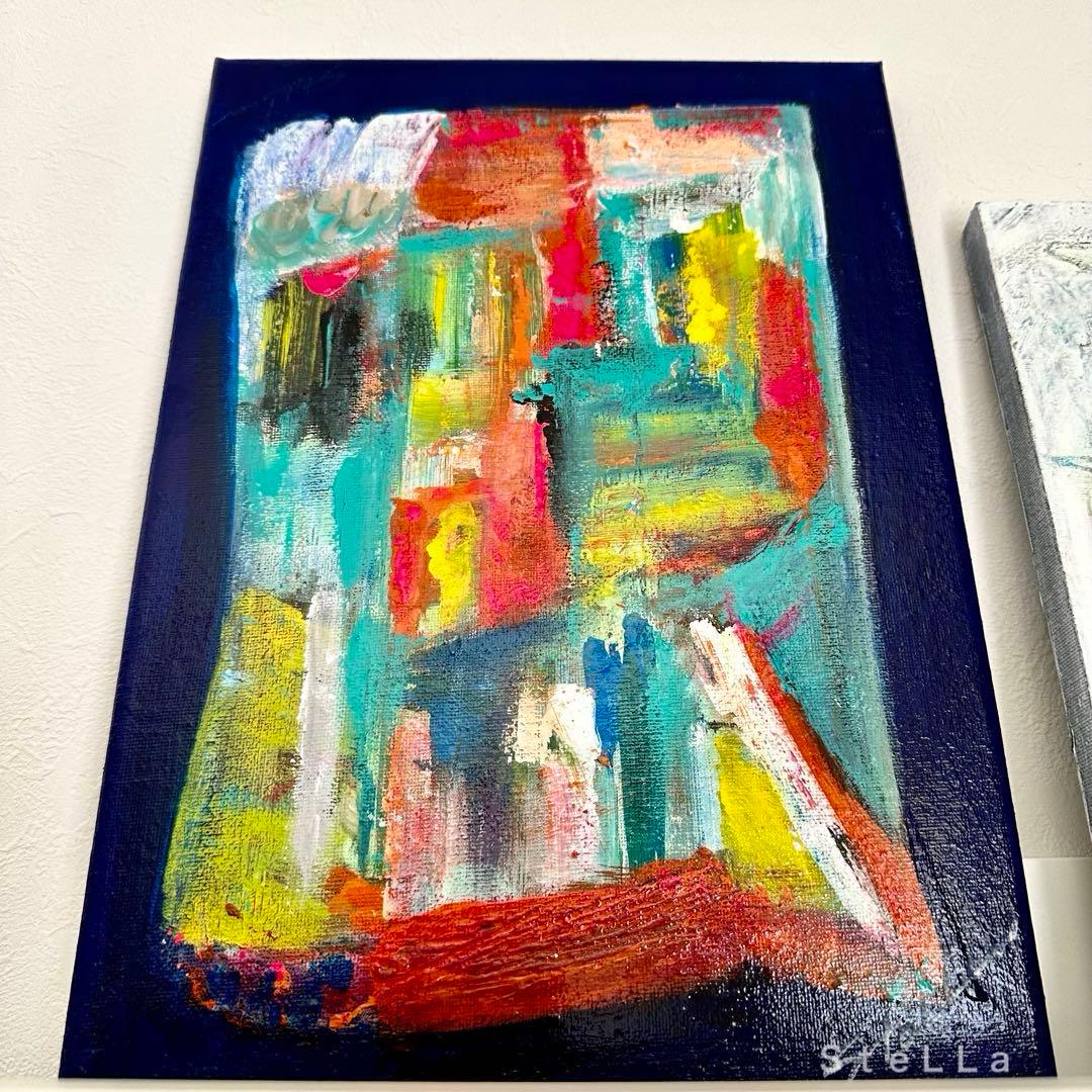 【ミグシスページ】現代アート　抽象画　北欧アート　カラフル　モダンアート