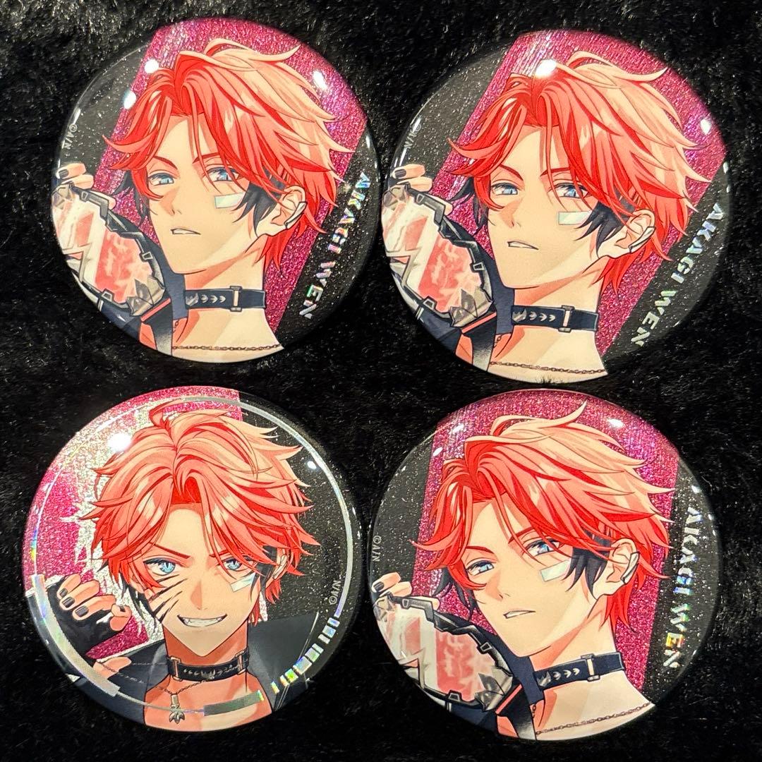 にじさんじ 赤城ウェン ぎゃうふる ランダム缶バッジ 4点 - メルカリ