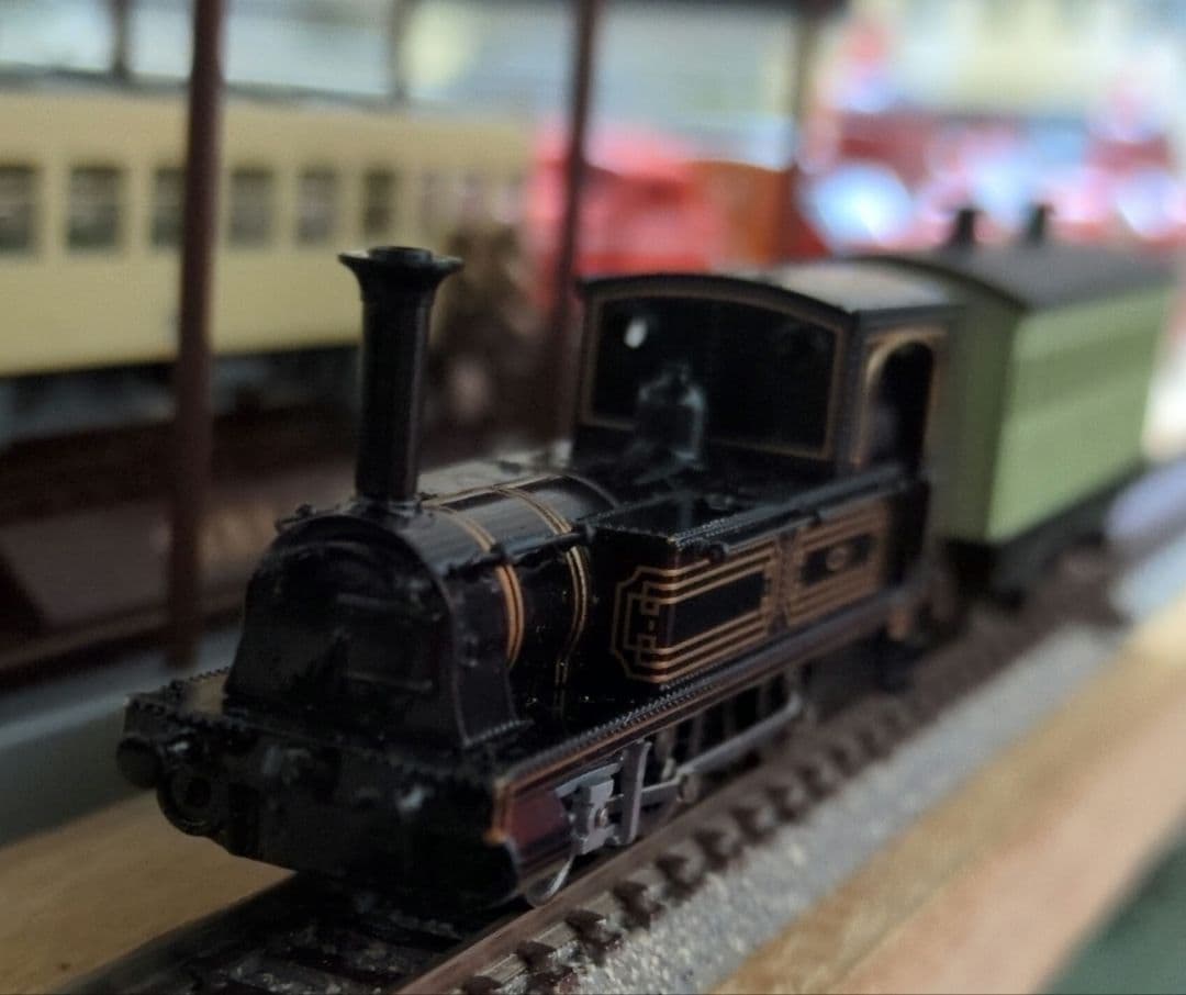 鉄道模型 1号機関車 客車1両付き