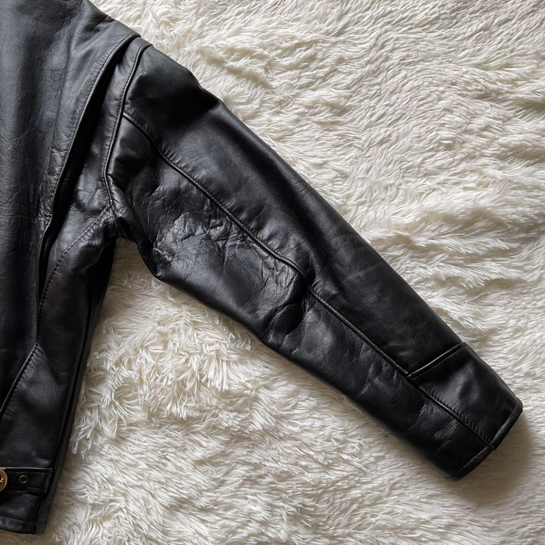 美品✨ schott AT101 レザージャケット シングルライダース 40 黒