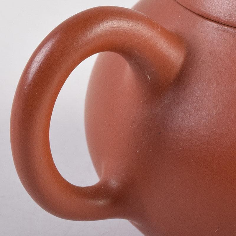 中国　中国宣興銘　紫砂　朱泥　急須　茶壷　V　R8916