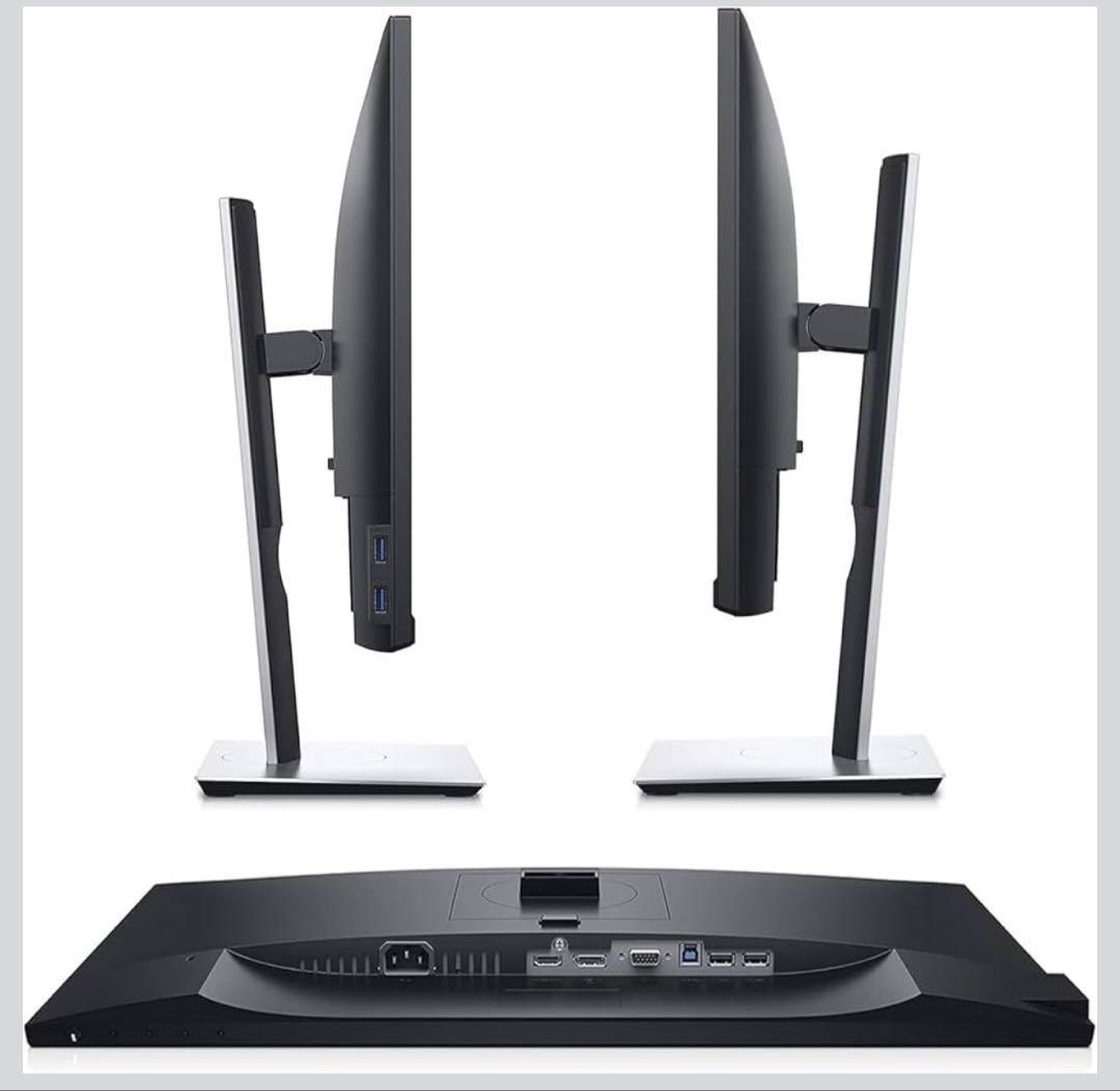 超美品】DELL 21.5型モニター フレームレスIPSパネル/回転・高さ調整