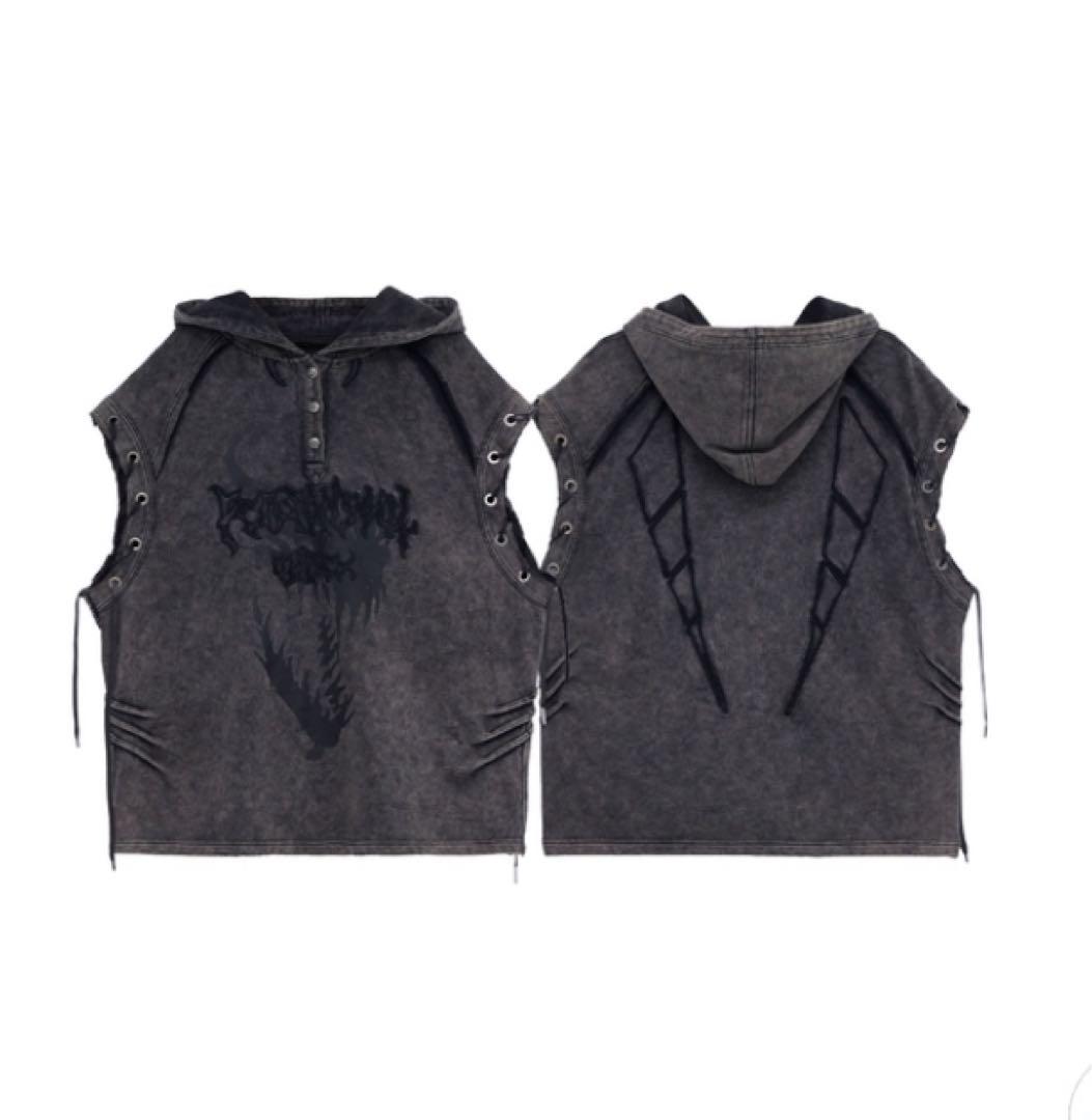 PERSONSOUL 2024 Sleeveless Hoodie パーカー新品 PERSONSOUL 2024