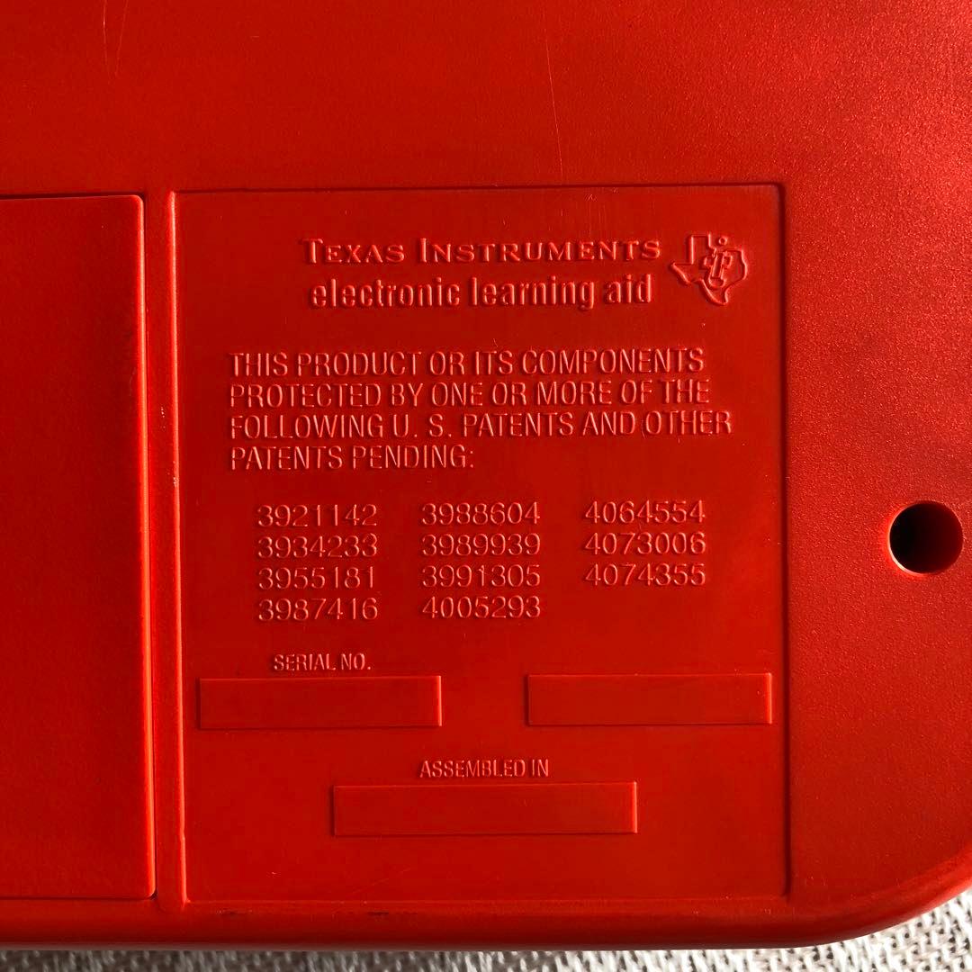 Speak & Spell スピークアンドスペル 1978 初期版