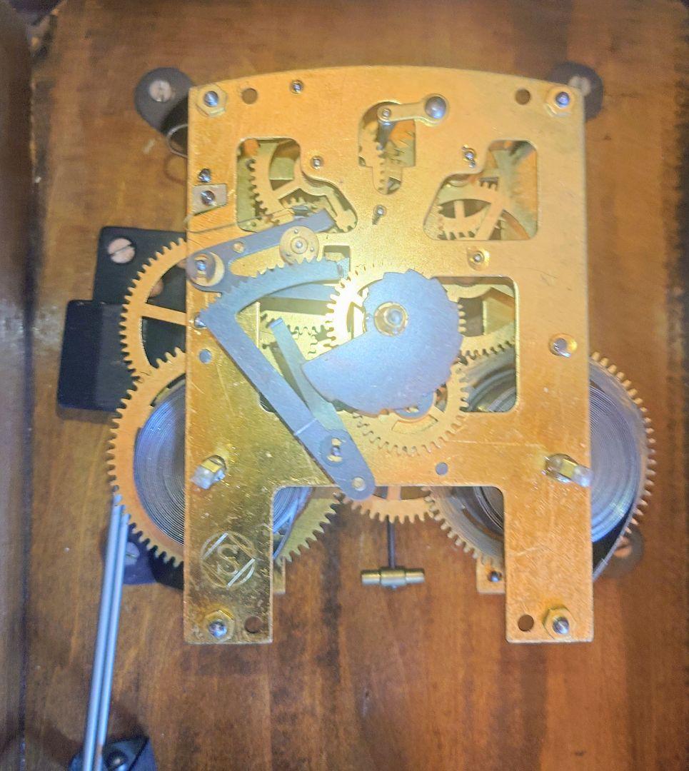 〈完動・美品〉精工舎　宮型ゼンマイ振り子掛時計　昭和レトロ　ボンボン時計　古時計