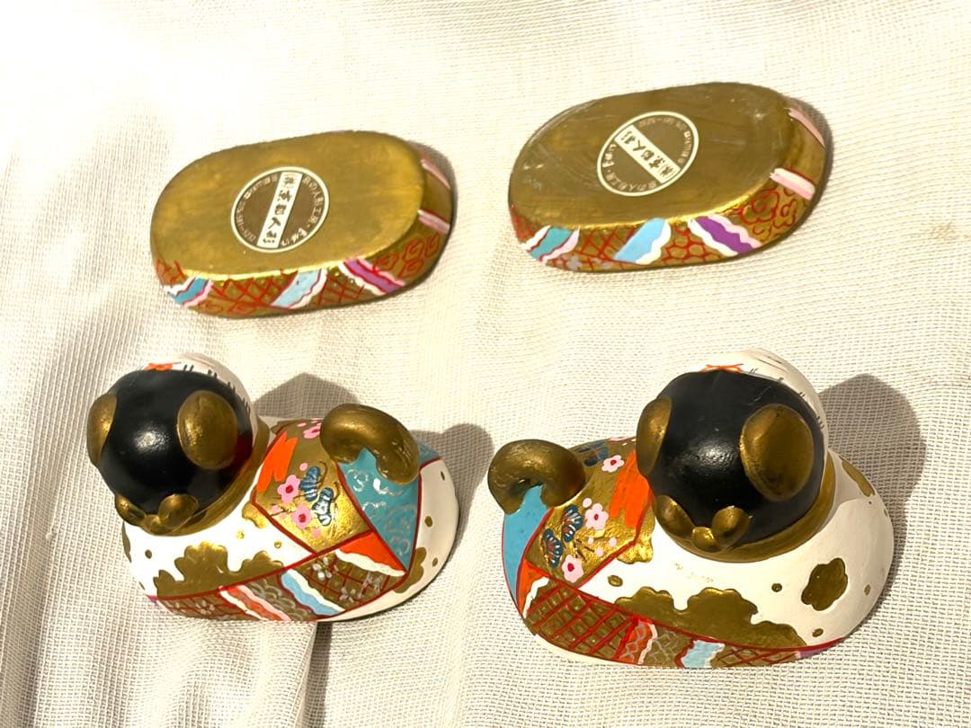 犬筥 一対 希少品 有職京都御所 安産祈願 蓋もの 雛人形 香合 古美術