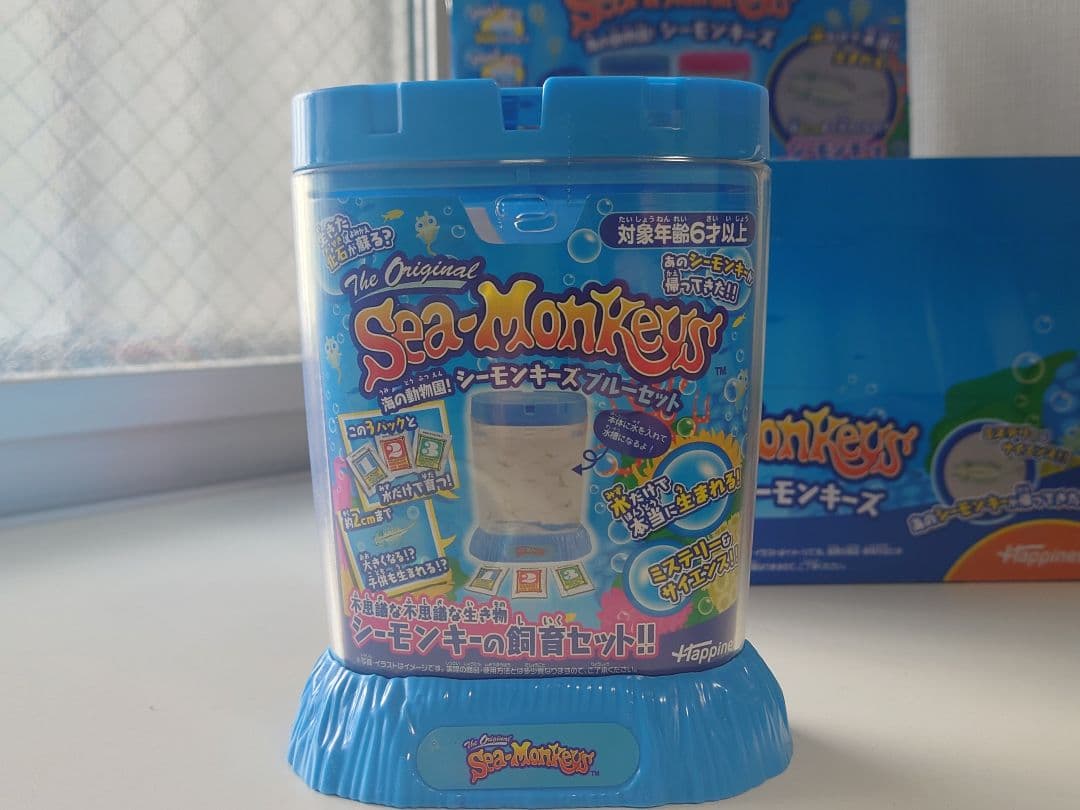 海の動物園! シーモンキーズ ブルーセット 箱付き 6個セット