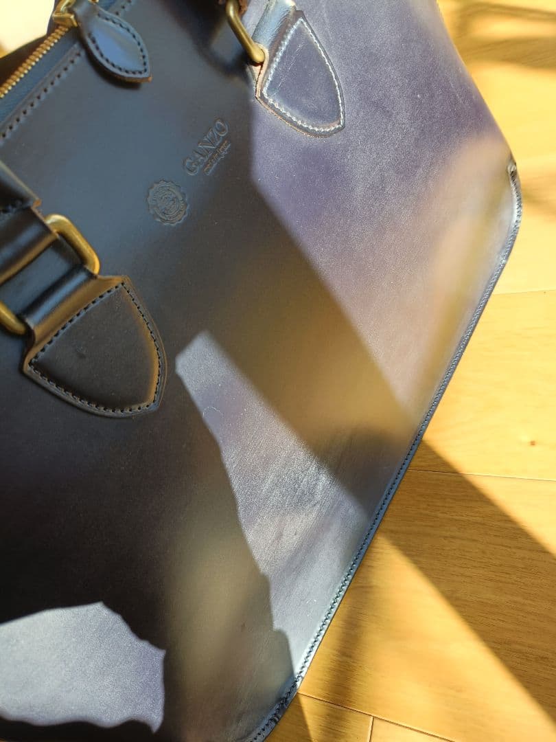 GANZO GUD ネイビー ブライドルレザー