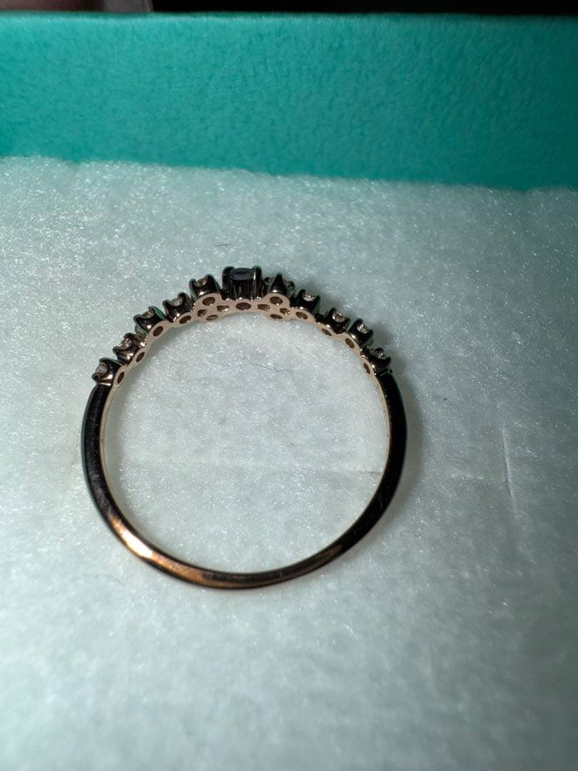 k18 アレキサンドライト リング 鑑別あり