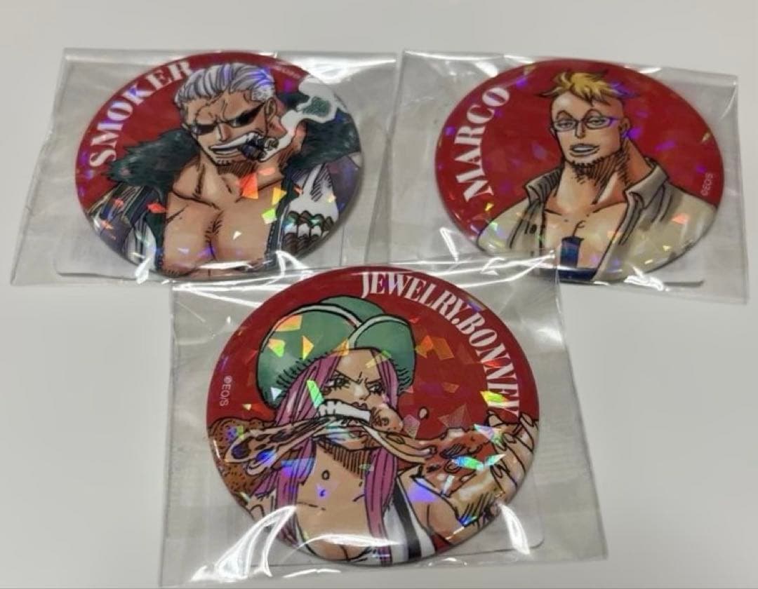 ワンピース オールスター缶バッジ マルコ スモーカー ボニー - メルカリ