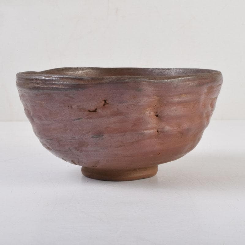 茶道具 常滑焼 滝田椿渓作 真焼 茶碗 時代箱 C 8714