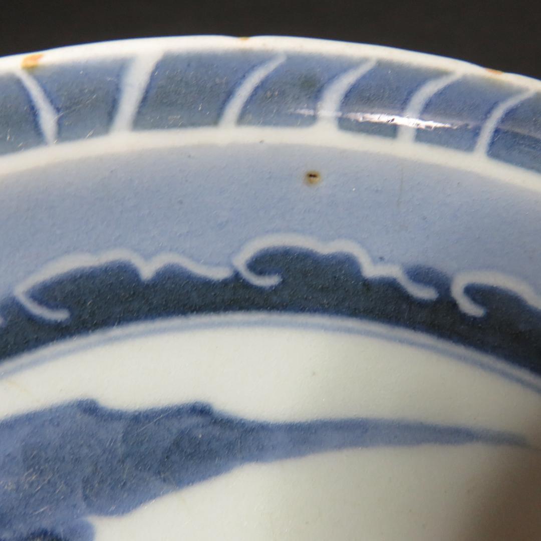 皿 5枚 古伊万里 染付 山水 江戸 窯傷 家屋 船 - メルカリ