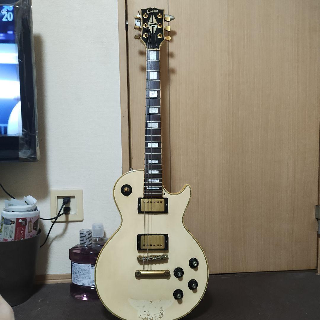 グレコ　エレキギター クリームカラー