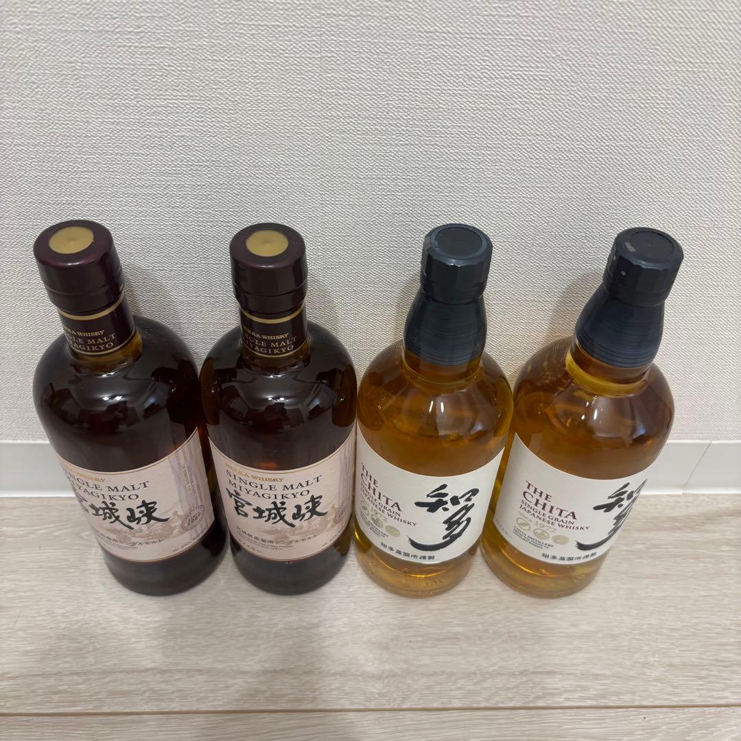 宮城峡 知多 ジャパニーズウイスキー 4本セット