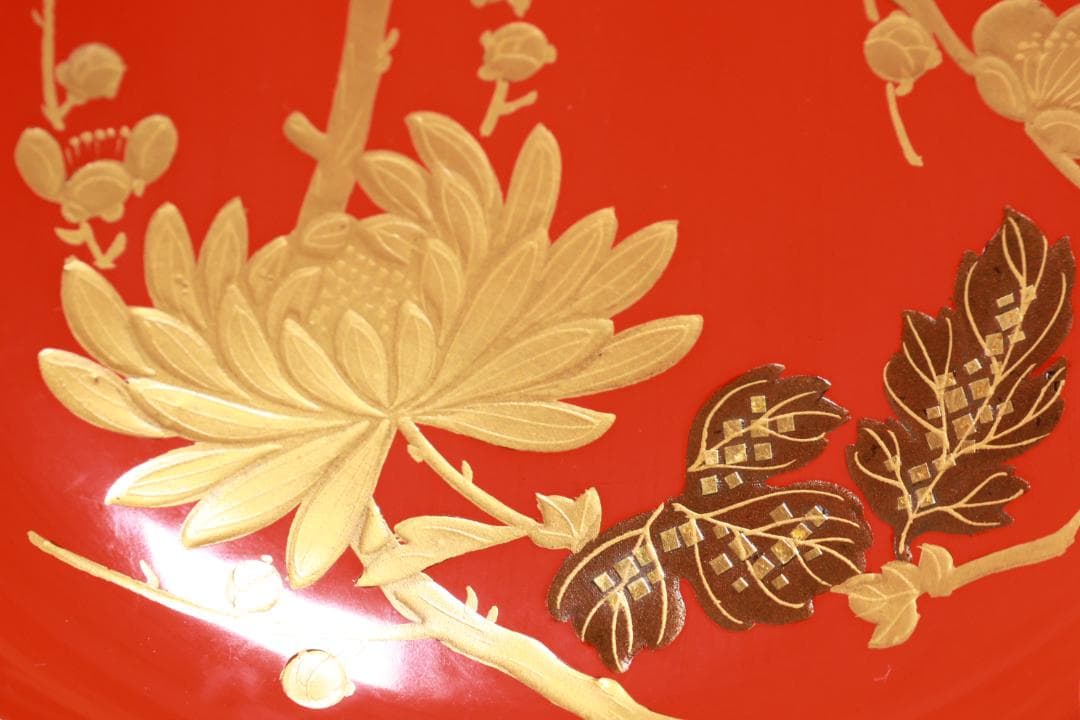 BJ121 時代輪島塗 四君子図蒔絵 吸物椀 二客 木製 茶道具 懐石 会席