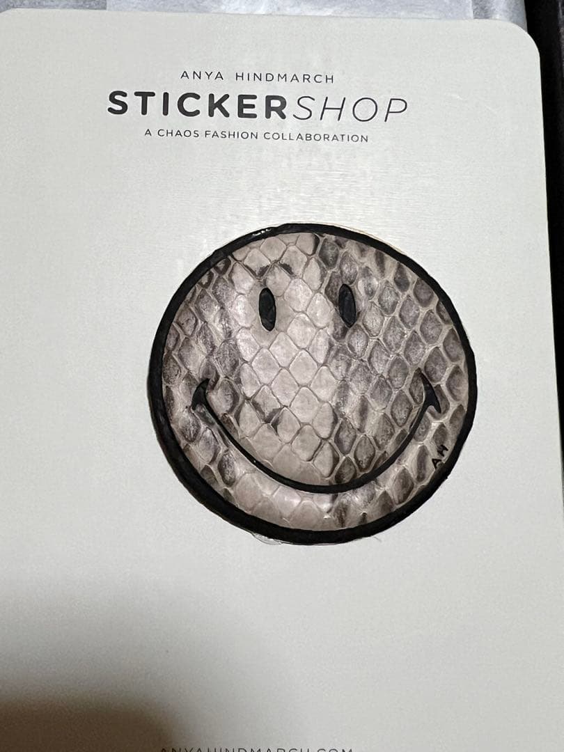 新品未使用超レアLONDON本店購入アニヤハインドマーチスマイリー革