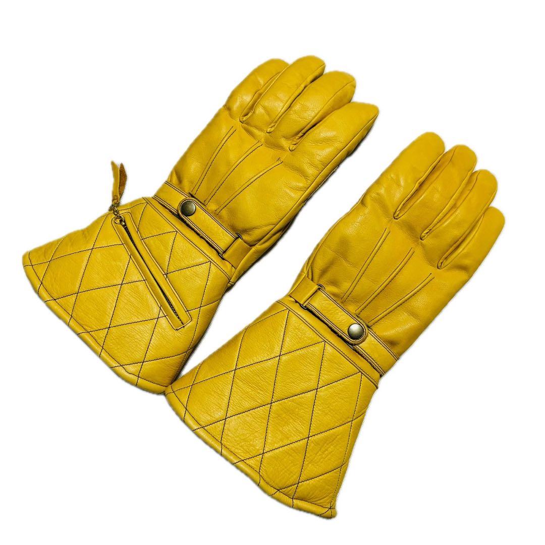 未使用】POWWOW パウワウ ロンググローブ イエロー TYPE02 LL