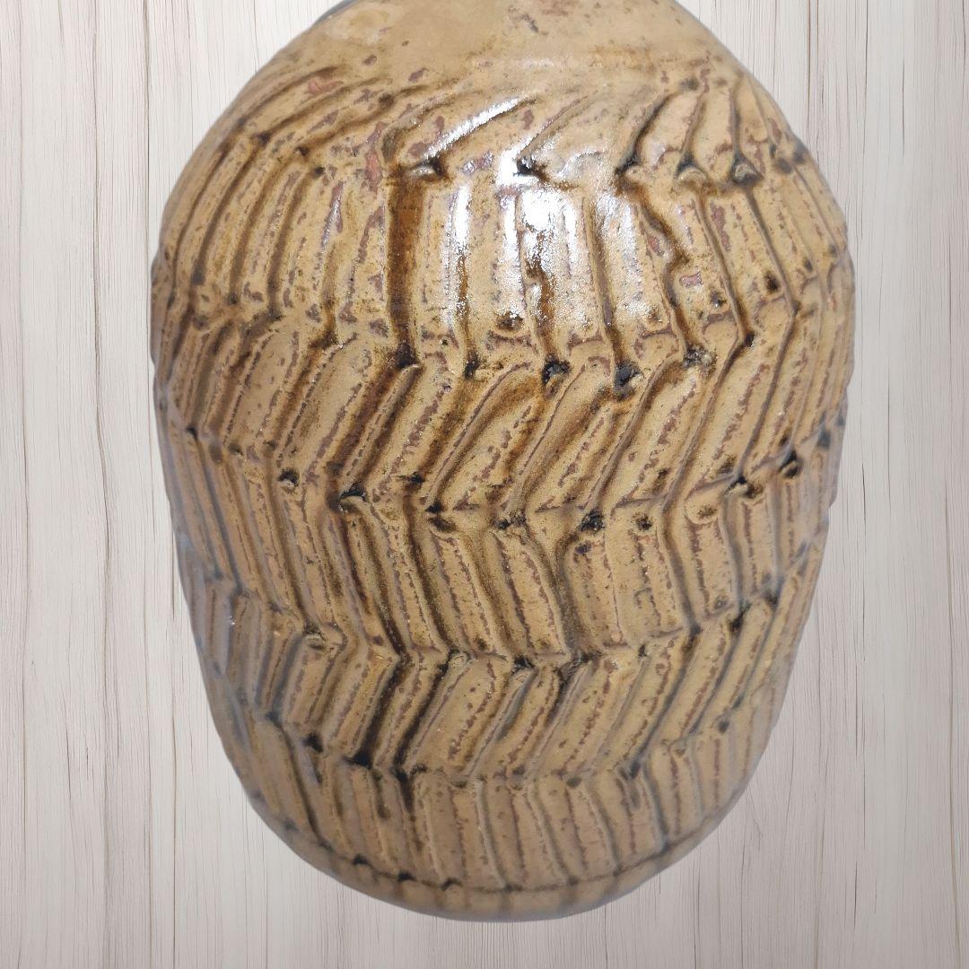 唐津焼 眉山窯 飾り壺 花瓶 壺 置物 インテリア 花器 工芸品 床の間