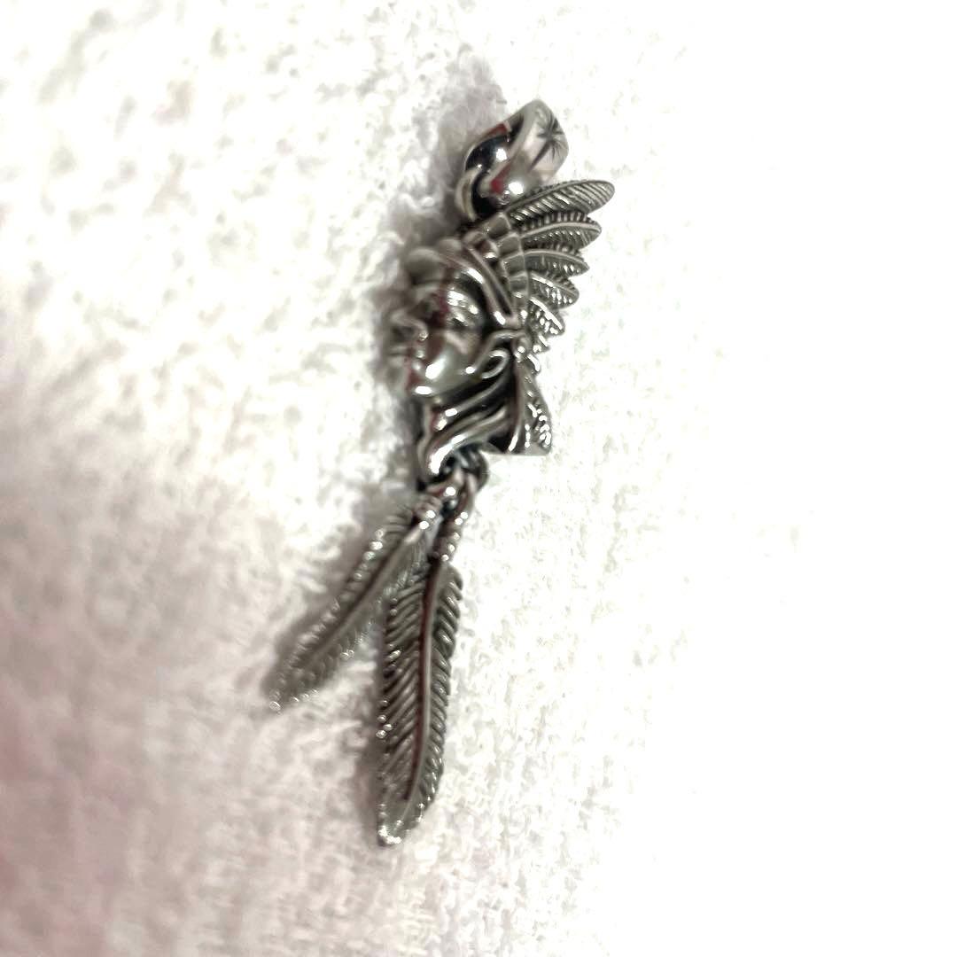 SAAD サード ネックレストップ インディアン ステンレス ネックレス