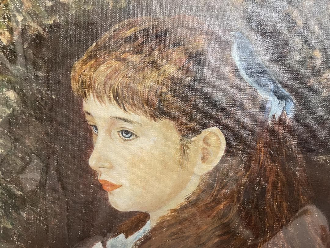 【複製画】ルノワール『少女イレーヌ(F10号)』人物画 世界の名画 肖像画 名作