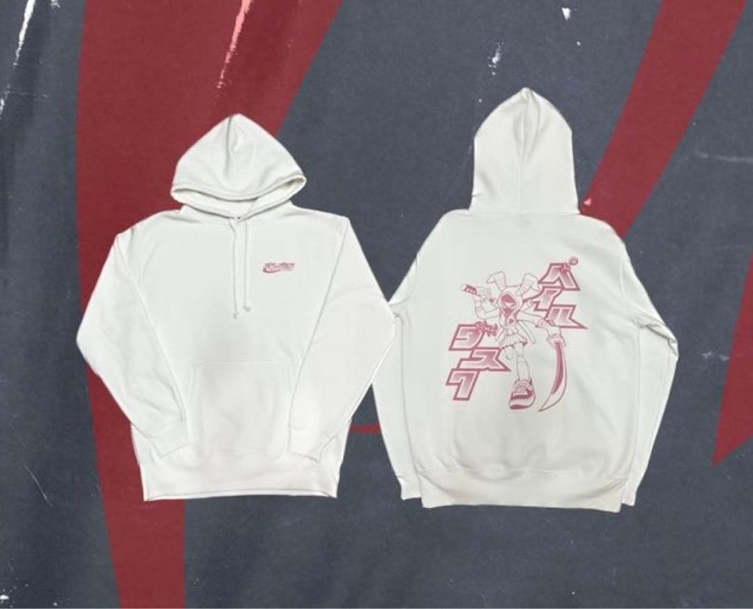 Paleduskパッチワークフーディ ジップパーカー