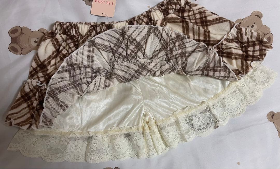 LIZ LISA リズリサ チェック柄 スカパン タグ付き 希少