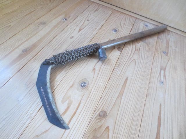 み*ん様 R7/07/22-1　鎖鎌　クサリガマ　古武道　武具　忍者　　鎖長さ約