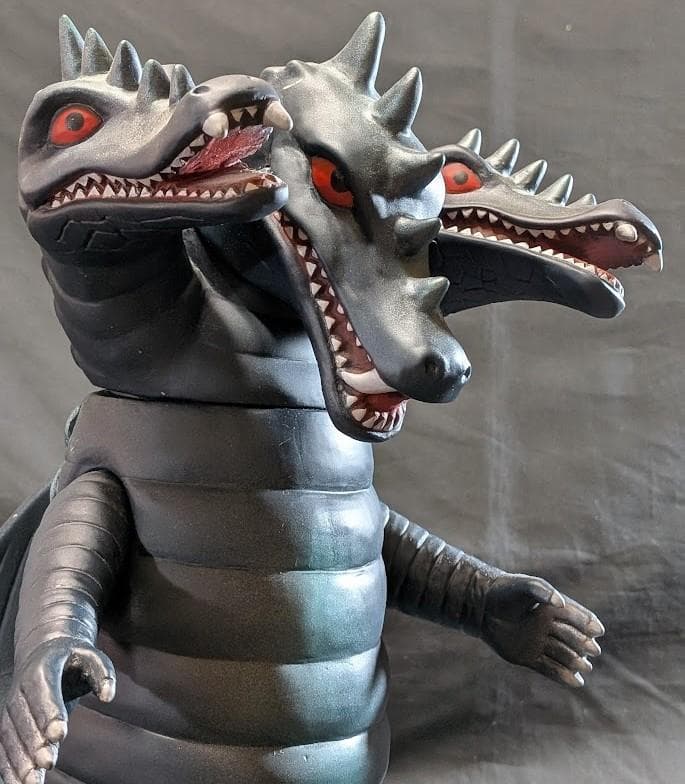 ジャイアント 三つ首竜「スペクトルマン」登場怪獣（マスダヤ復刻）ソフビ