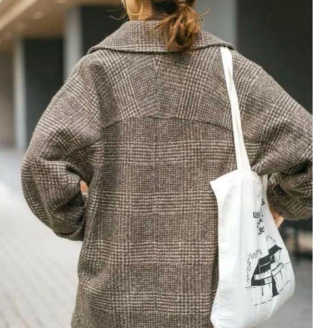 Spick & Span Wスライバーチェックハーフコート 36 - メルカリ