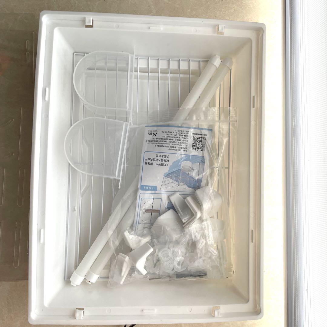 ら*い様 ケージ アクリル ケース モモンガ 鳥 小動物 クリア 透明 餌皿 止